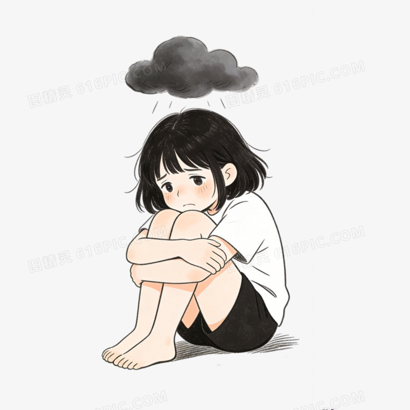 插画风心理健康免抠元素