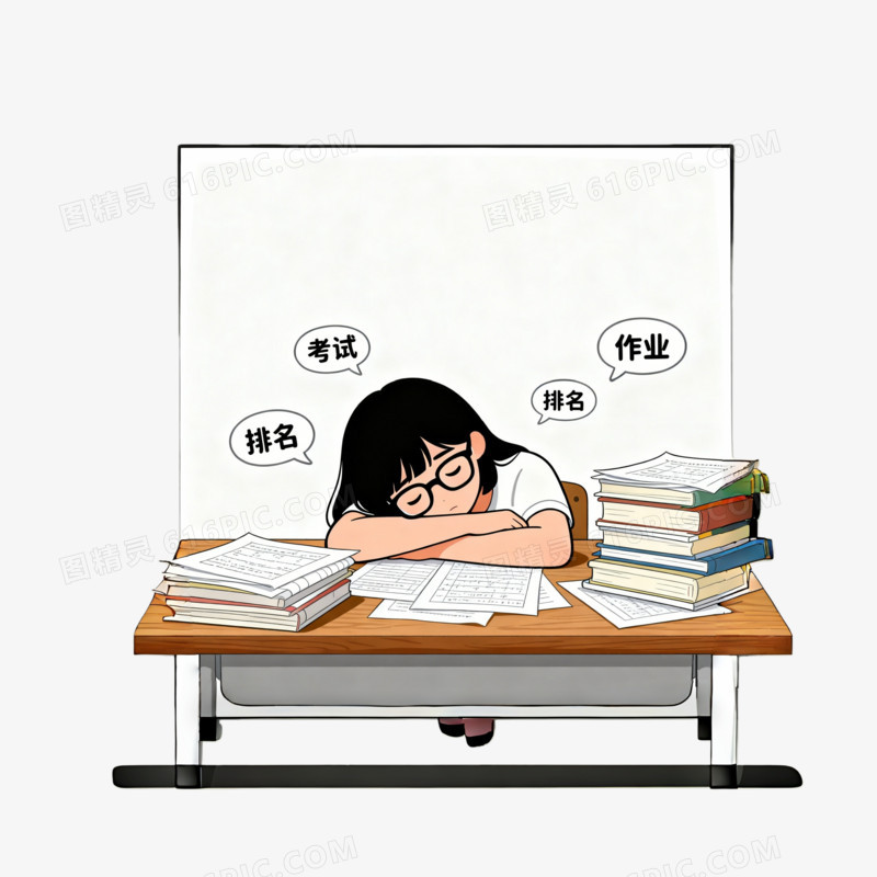 在学习上课的孩子ai免抠元素