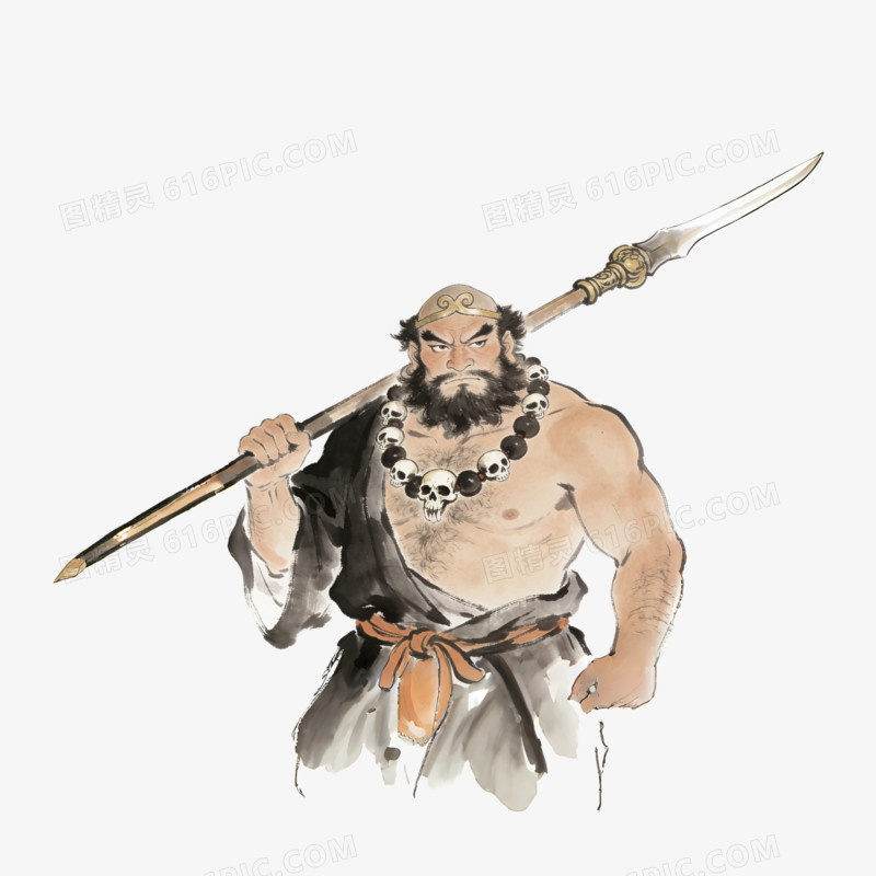 西游记中的沙僧ai免抠元素