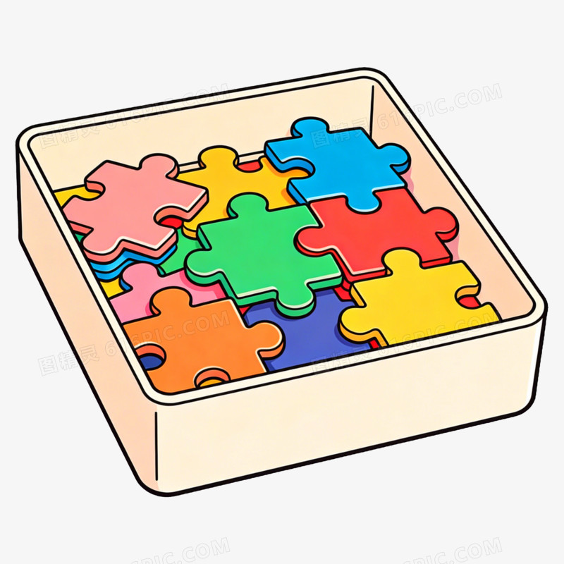 拼图box益智游戏免抠元素