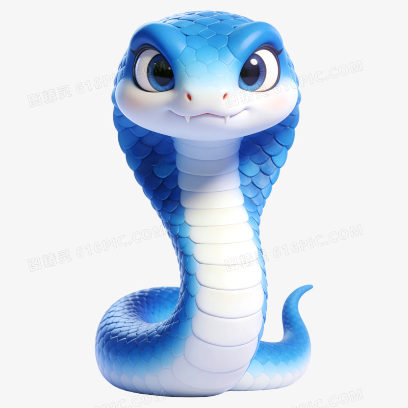 卡通3D疯狂动物IP形象免抠元素