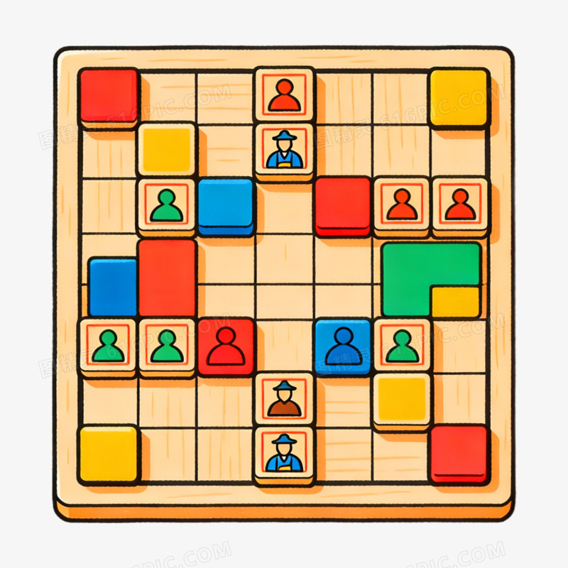 移动魔方棋益智游戏免抠元素