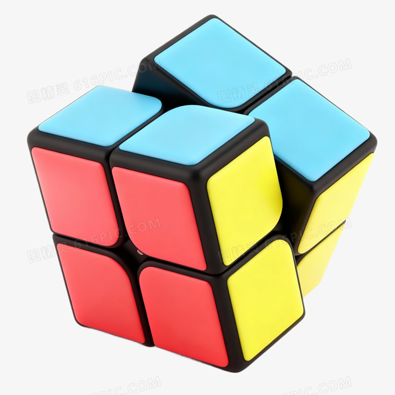 3D卡通魔方益智玩具免抠元素