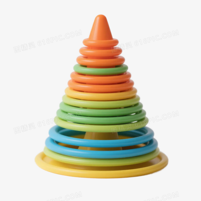 实物儿童益智玩具套圈免抠元素