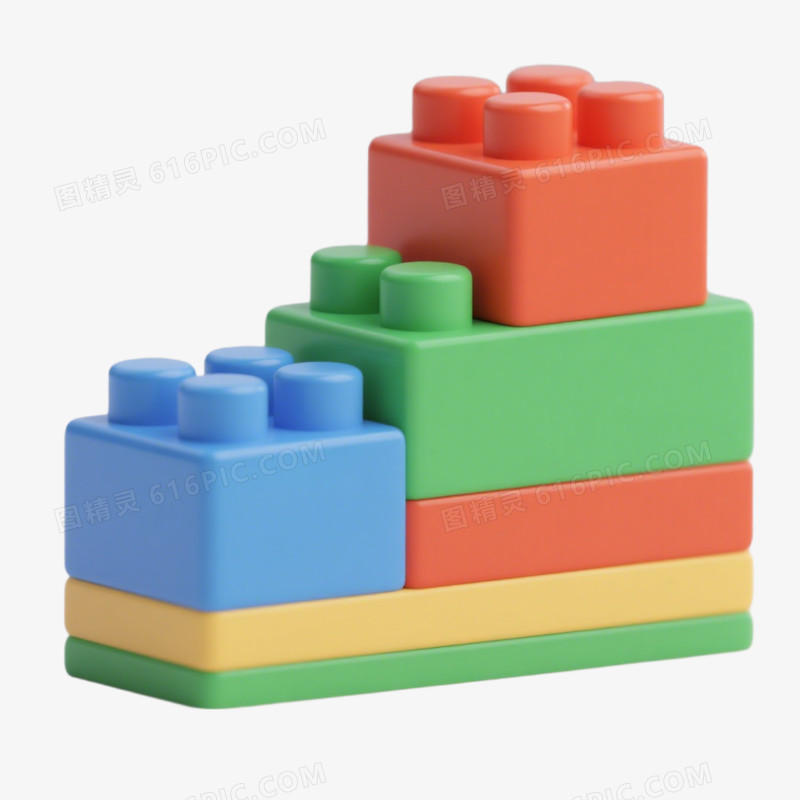 益智玩具积木免抠元素