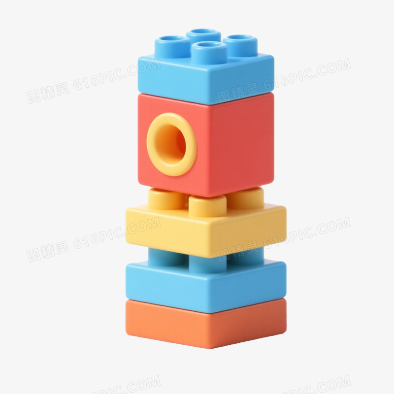 益智玩具积木免抠元素