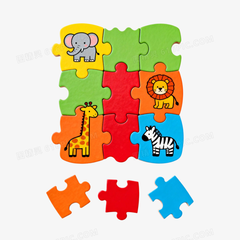 一套动物主题拼图