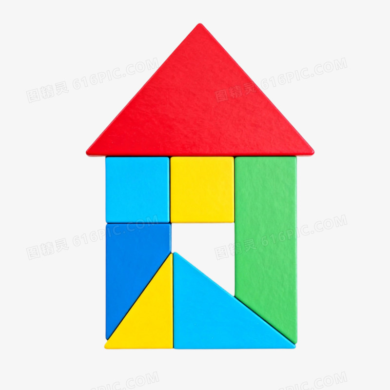 产品摄影七巧板套装玩具