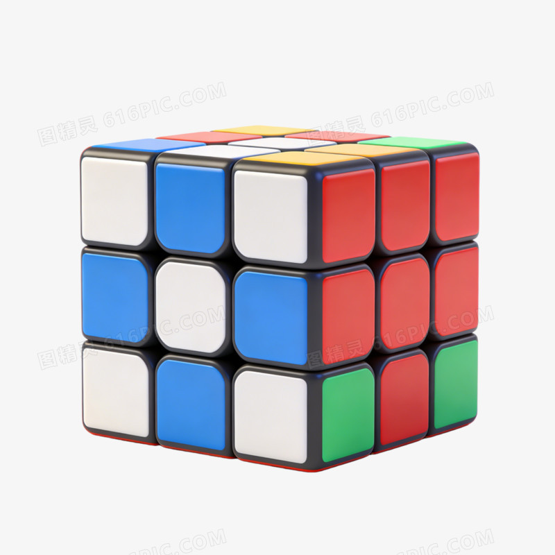 3d插画风格益智玩具积木免抠元素