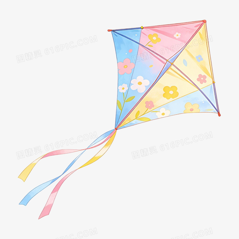 彩色卡通立春节气免抠元素