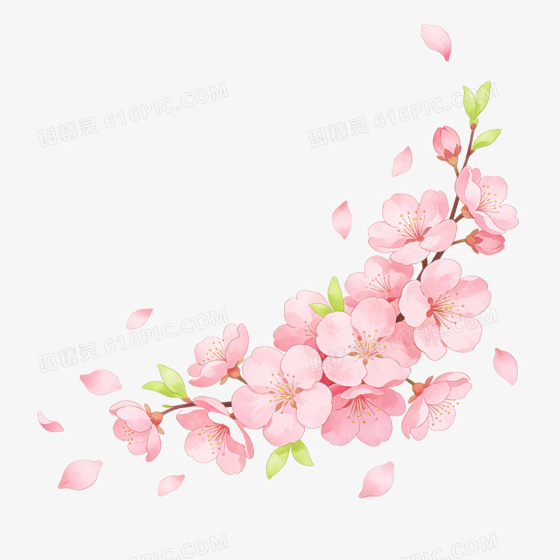 彩色卡通立春节气免抠元素