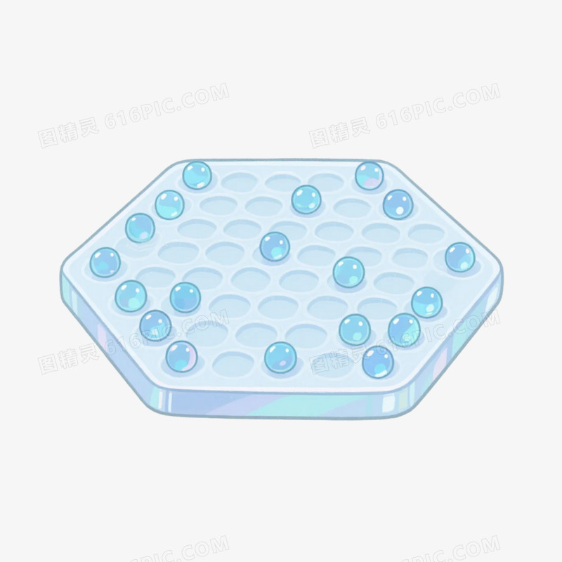 卡通插画风儿童益智玩具跳棋免抠元素