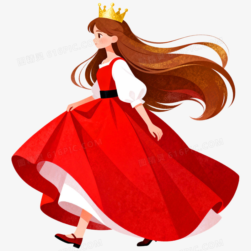 卡通手绘三八妇女节女性形象免抠元素