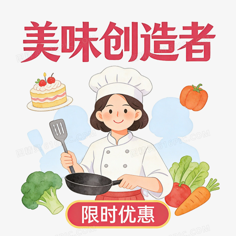 妇女节女王节女神节美食家ai免抠元素