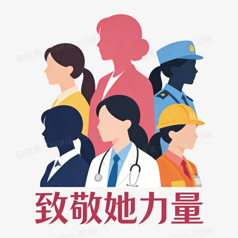 妇女节女王节女神节医护人员ai免抠元素