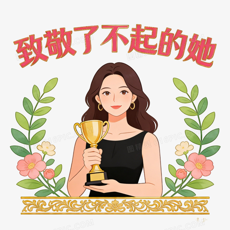 妇女节女王节女神节职场女性ai免抠元素