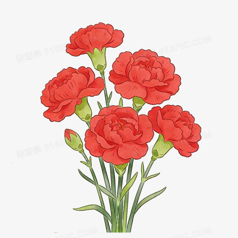 妇女节女王节女神节玫瑰花ai免抠元素