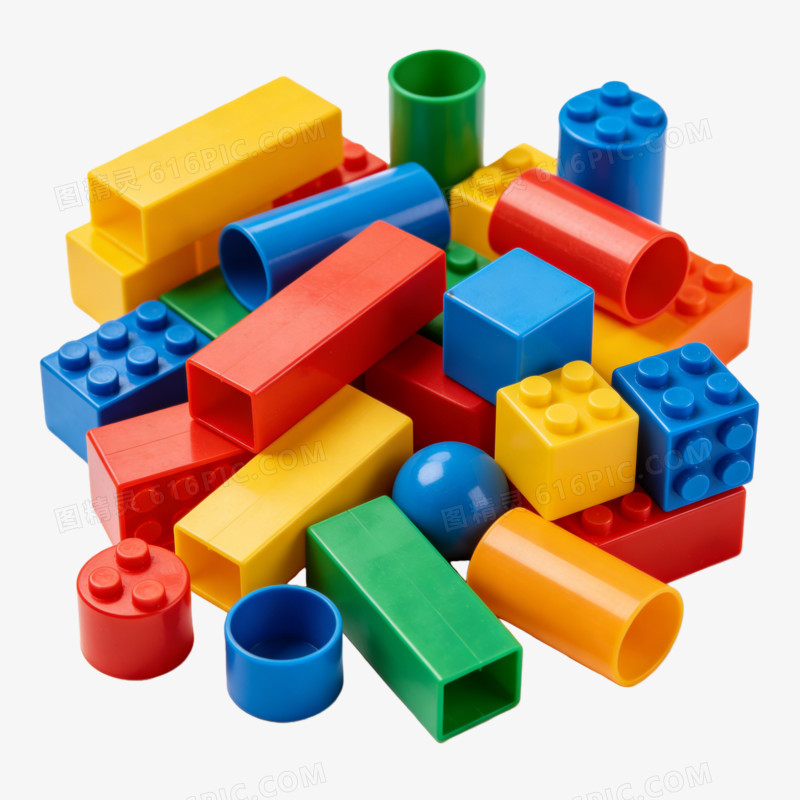 儿童益智玩具积木ai免抠元素