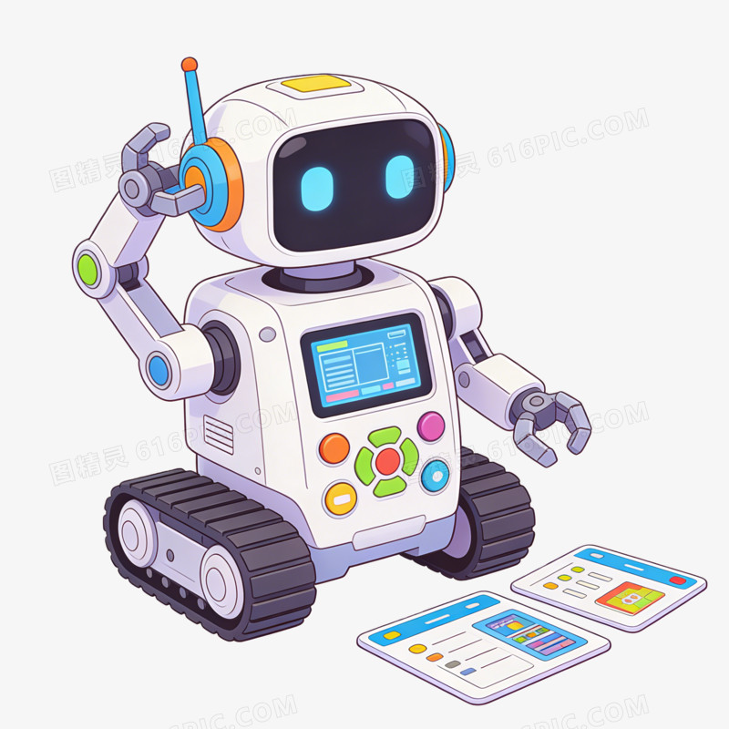 儿童益智玩具卡通机器人ai免抠元素