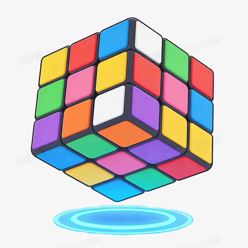 儿童益智玩具卡通魔方ai免抠元素