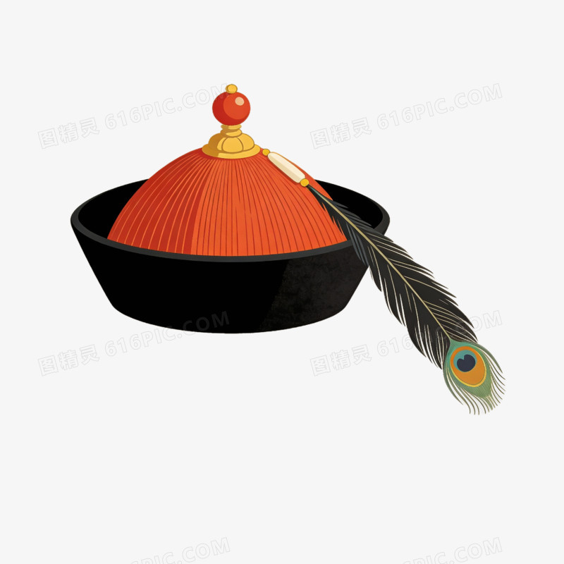 清代官帽免抠元素