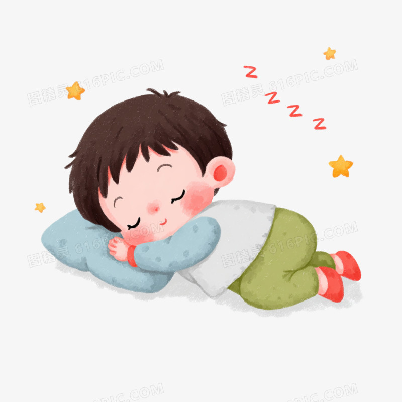 卡通手绘睡眠睡觉免抠元素