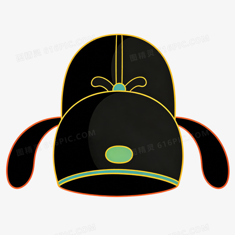 卡通唐朝官帽免抠元素