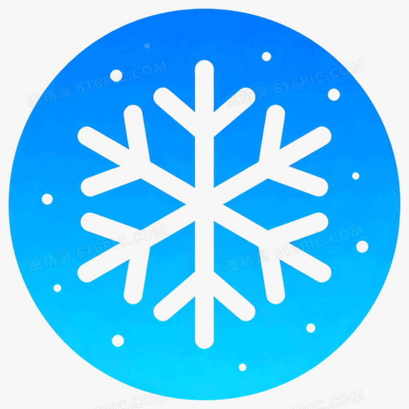 矢量天气气象图标大雪寒冷免抠元素