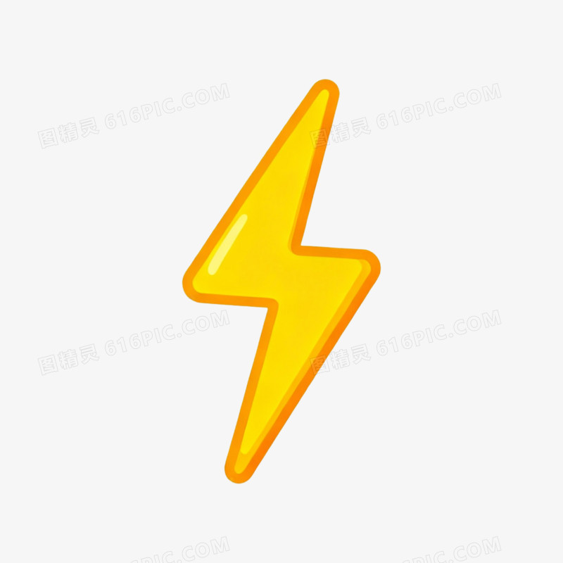 天气闪电图标免抠元素