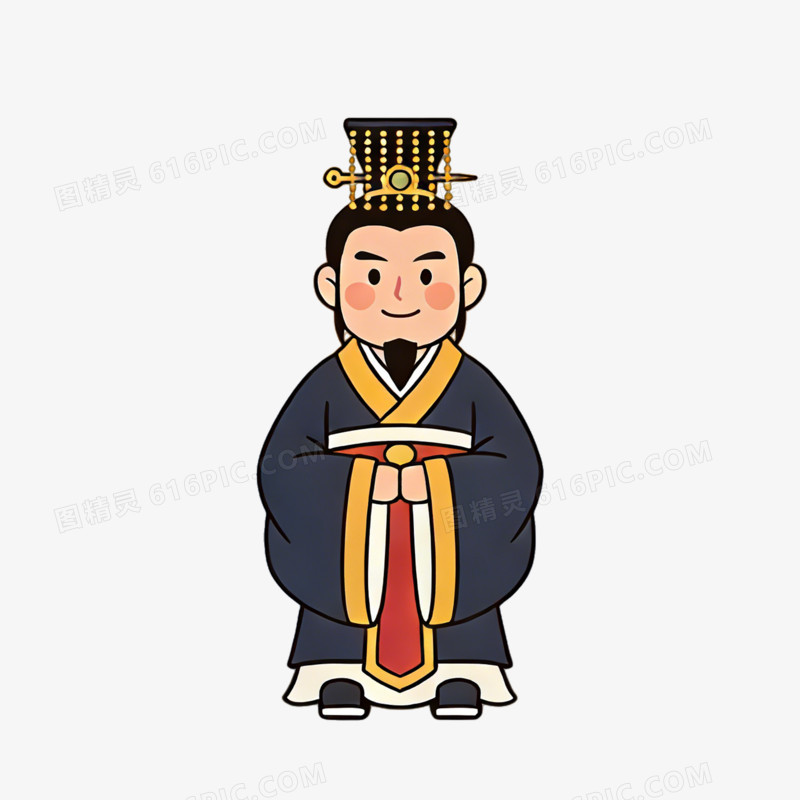 汉朝官员觐见ai免抠元素