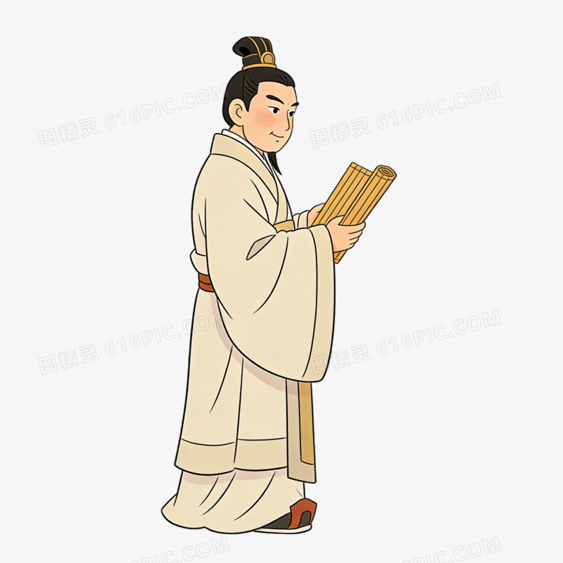 秦朝官员士大夫文人ai免抠元素