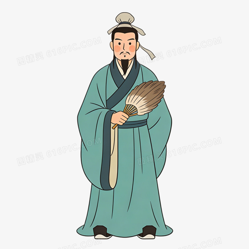 魏晋南北朝官员谋士ai免抠元素