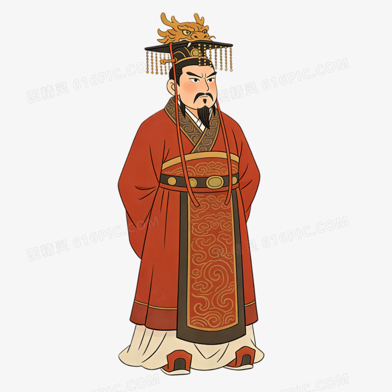 秦朝官员皇帝ai免抠元素