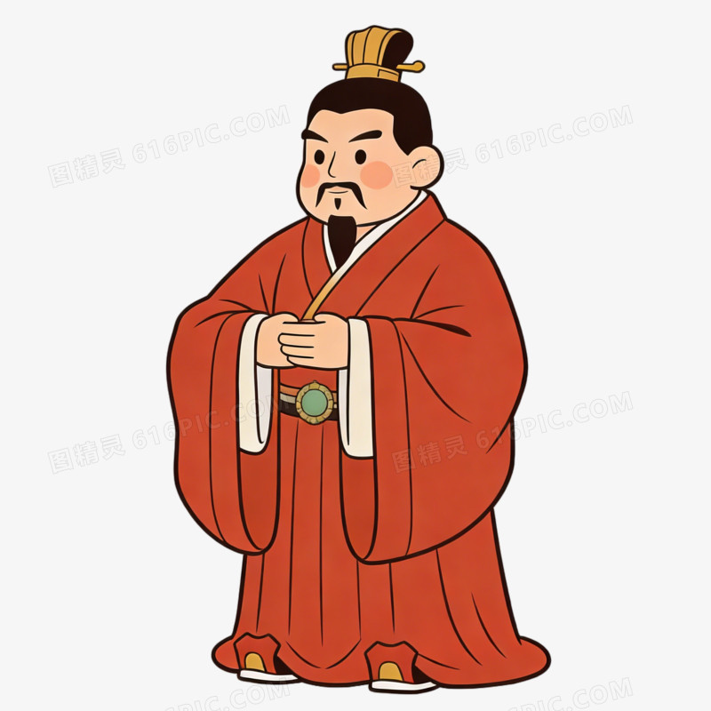 魏晋南北朝官员文官谋士ai免抠元素