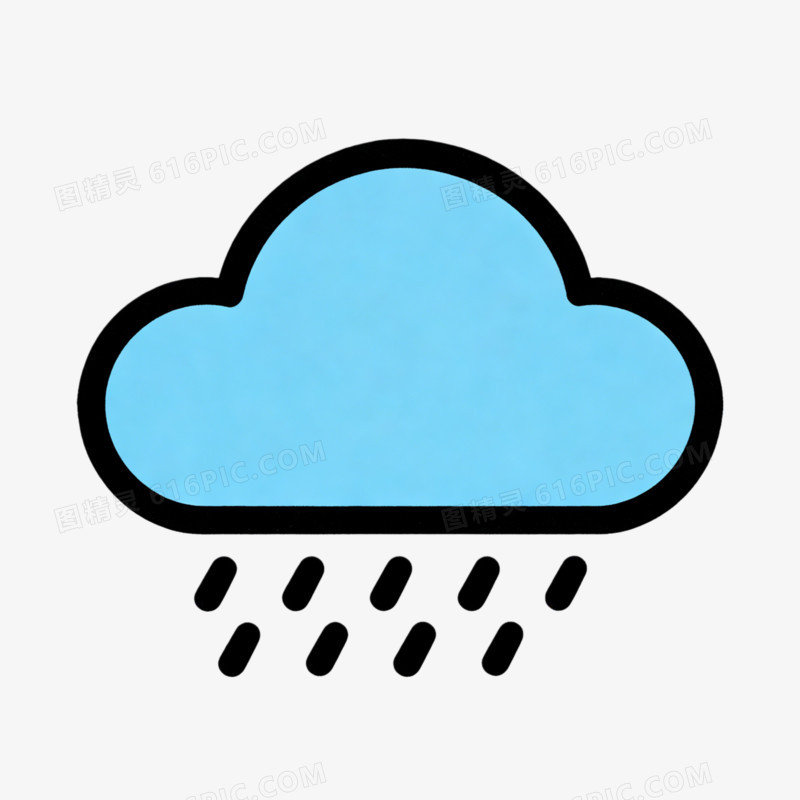 天气阴雨图标ai免抠元素