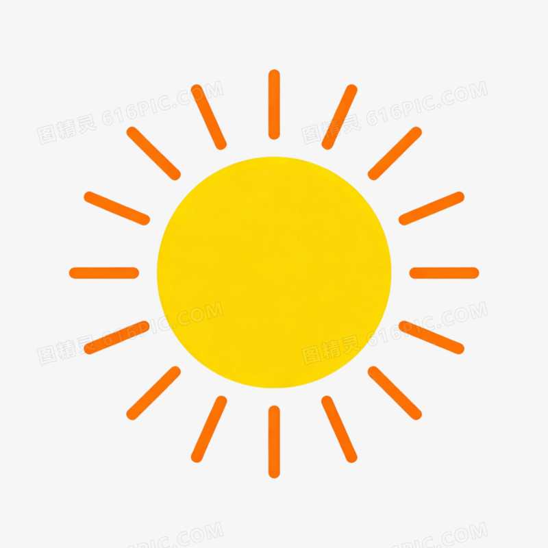 天气晴天的太阳ai免抠元素