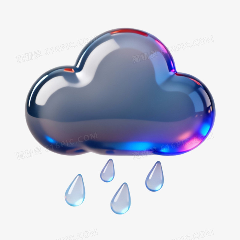 3D立体天气图标免抠元素