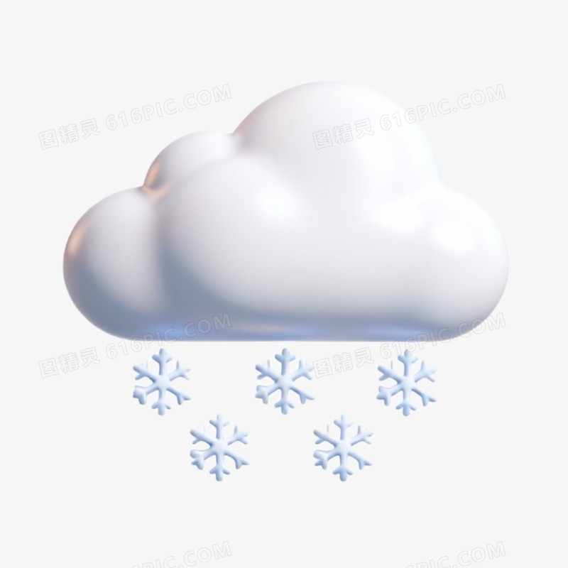 3D立体天气图标免抠元素