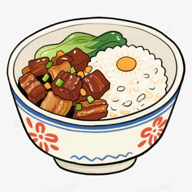 台湾卤肉饭地方美食免抠元素