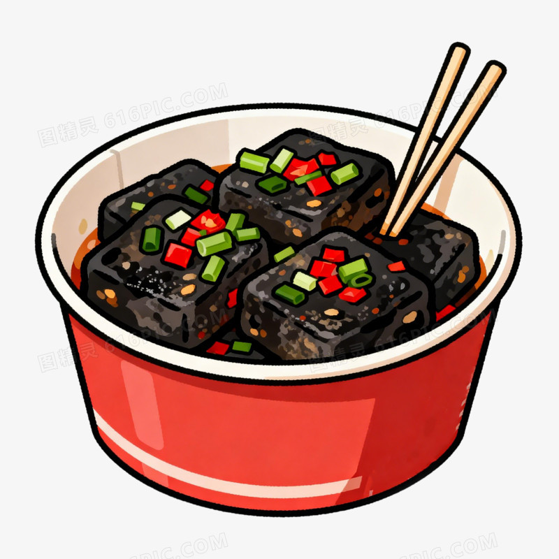 长沙臭豆腐地方美食免抠元素