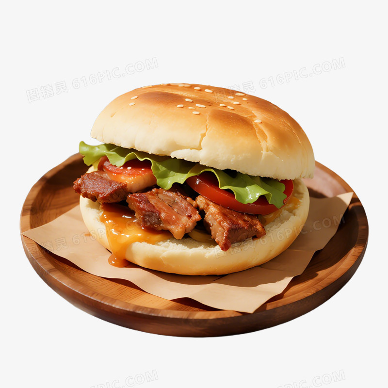 陕西西安肉夹馍免抠元素