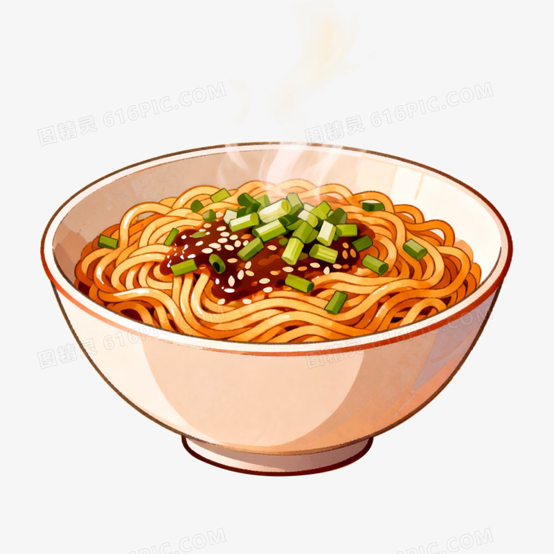 武汉热干面免抠元素