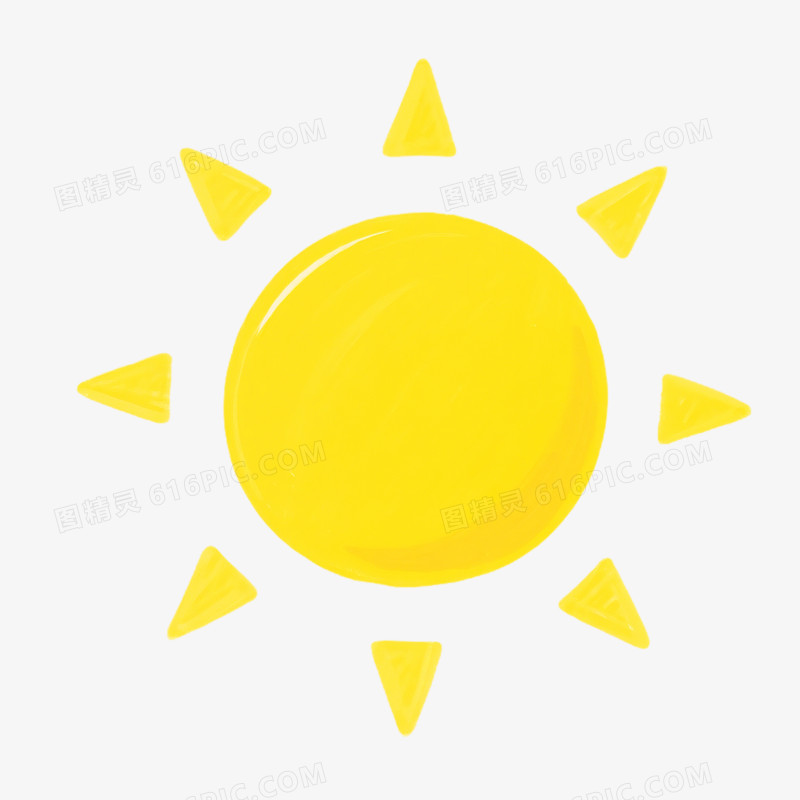 卡通手绘天气图标免抠元素