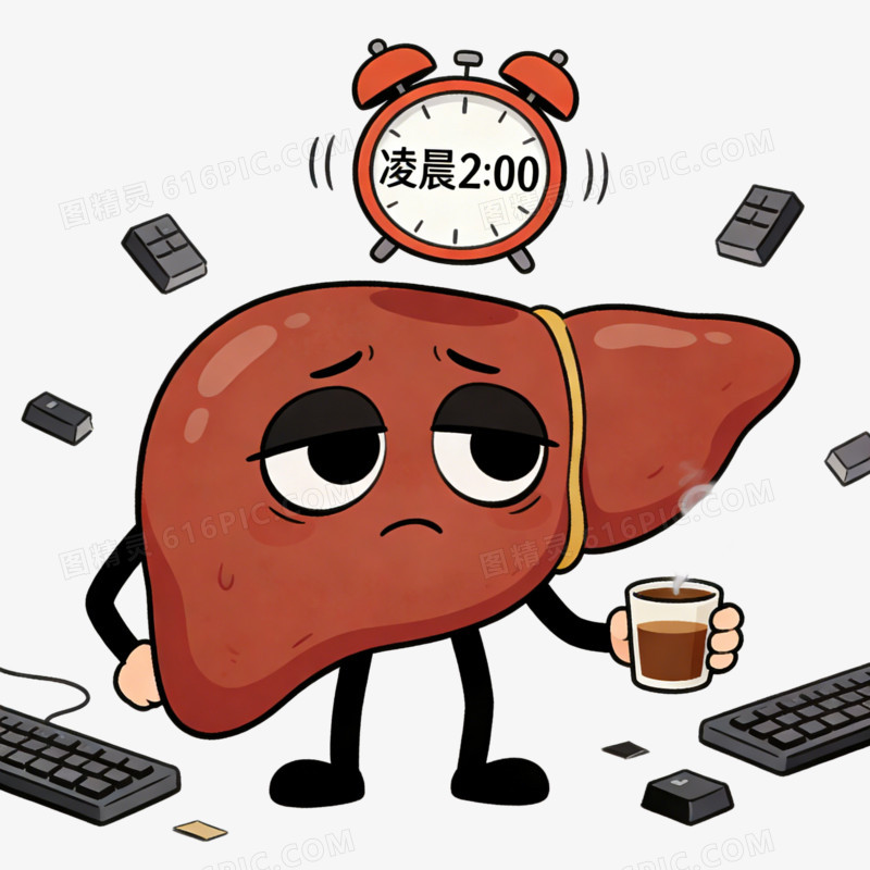 全国爱肝日熬夜免抠元素