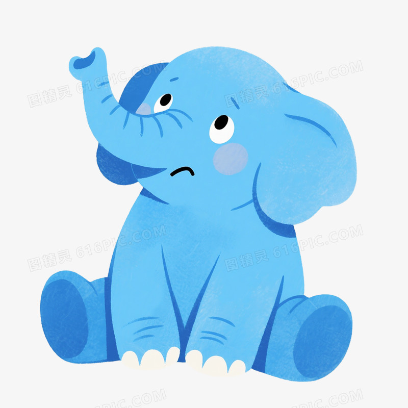 卡通手绘翻白眼表情包免抠元素