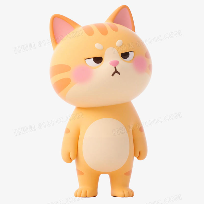 卡通手绘翻白眼表情包免抠元素