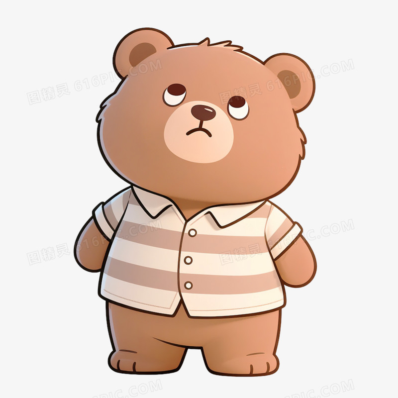 卡通手绘翻白眼表情包免抠元素