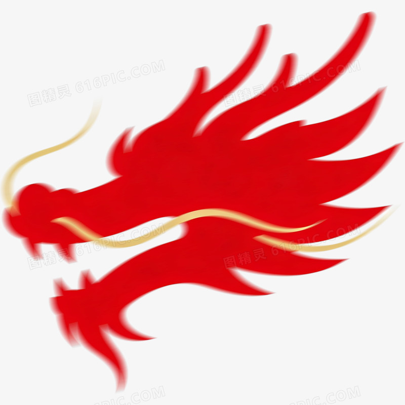 卡通手绘二月二龙抬头免抠元素