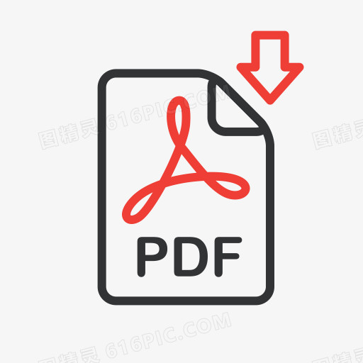 文件下载文件文件PDF线图标集