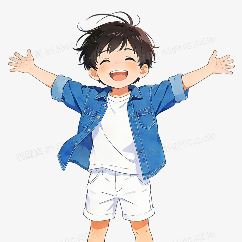 卡通手绘情侣头像免抠元素